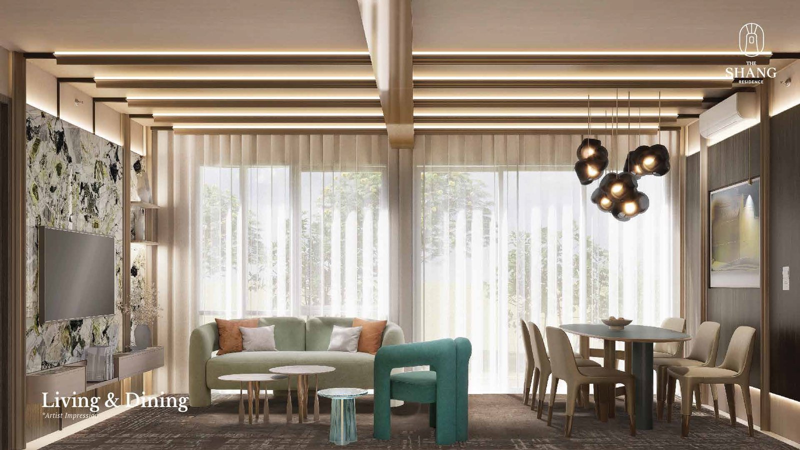 The Shang Residence Living and Dining